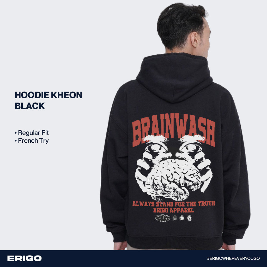 Erigo Hoodie Graphic Kheon Black