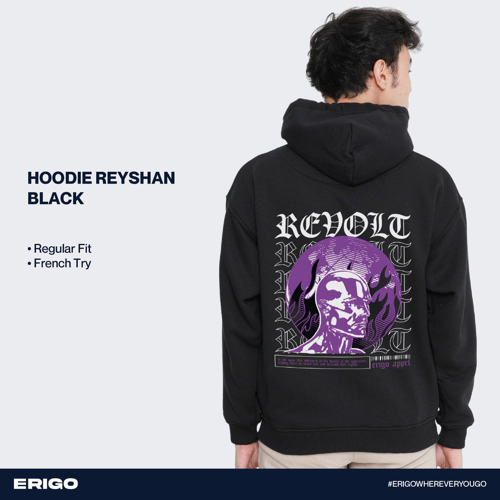 Erigo Hoodie Graphic Reyshan Black