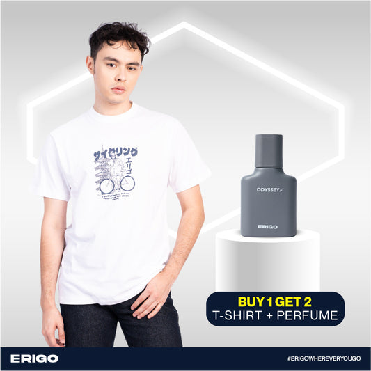 Buy 1 Get 2 T-Shirt & Perfume Bundling C | Yutsuko White, Odyssey