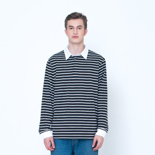 Erigo Longsleeve Rugger Stripe Franky Wide Striped Black Unisex