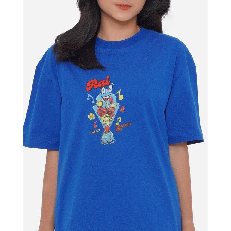 Erigo T-Shirt Oversize | JKT48 Raisha Blue