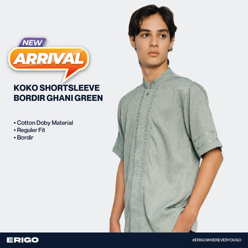 Erigo Koko Short Sleeve Bordir Ghani Green