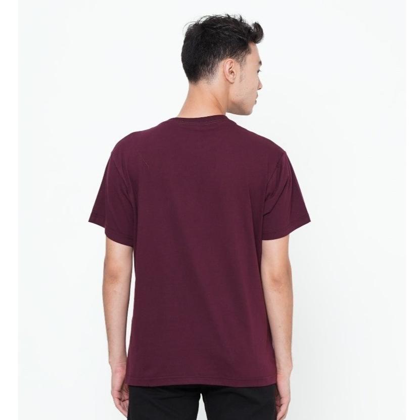 Erigo T-Shirt Basic Maroon White Unisex