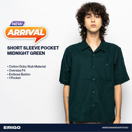 Erigo Short Sleeve Pocket Corbin Midnight Green Unisex