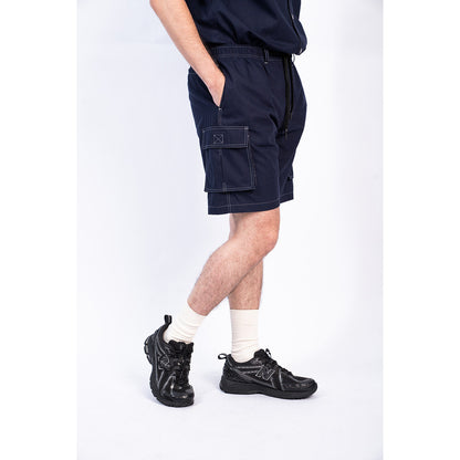 Erigo Contrast Short Pants Cargo Jayden Navy Unisex