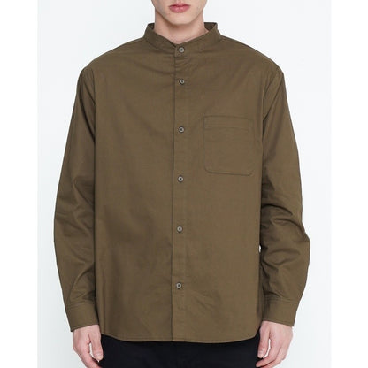 Erigo Kemeja Shanghai Longsleeve Deventer Olive Unisex