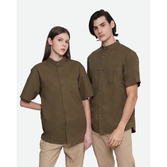 Erigo Kemeja Shanghai Short Sleeve Tyra Olive Unisex