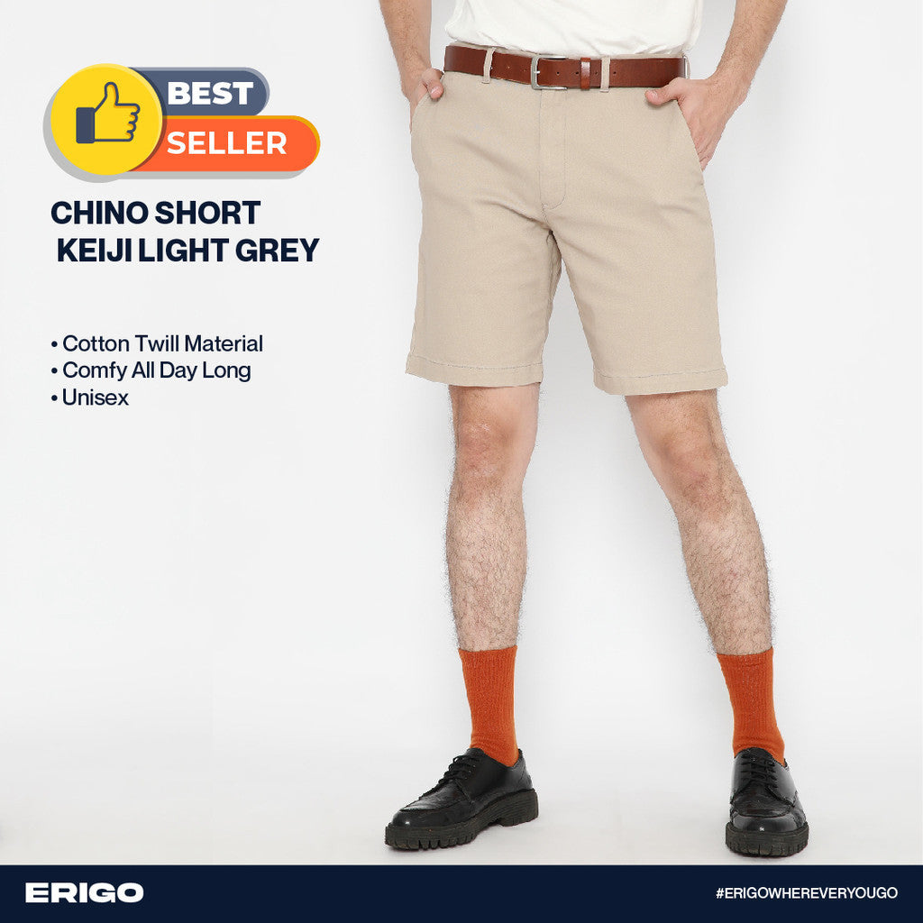 Erigo Chino Short Pants Keiji Light Grey