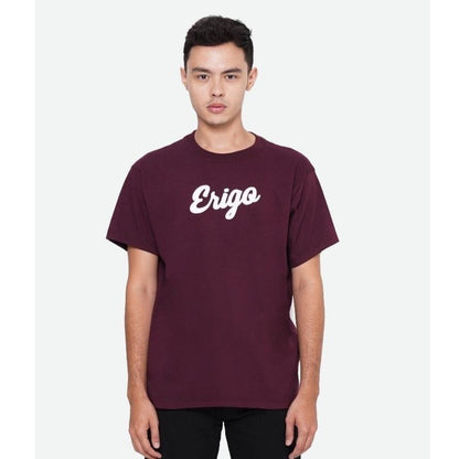 Erigo T-Shirt Basic Maroon White Unisex