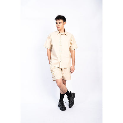 Erigo Contrast Short Pants Cargo Jasmith Light Brown Unisex