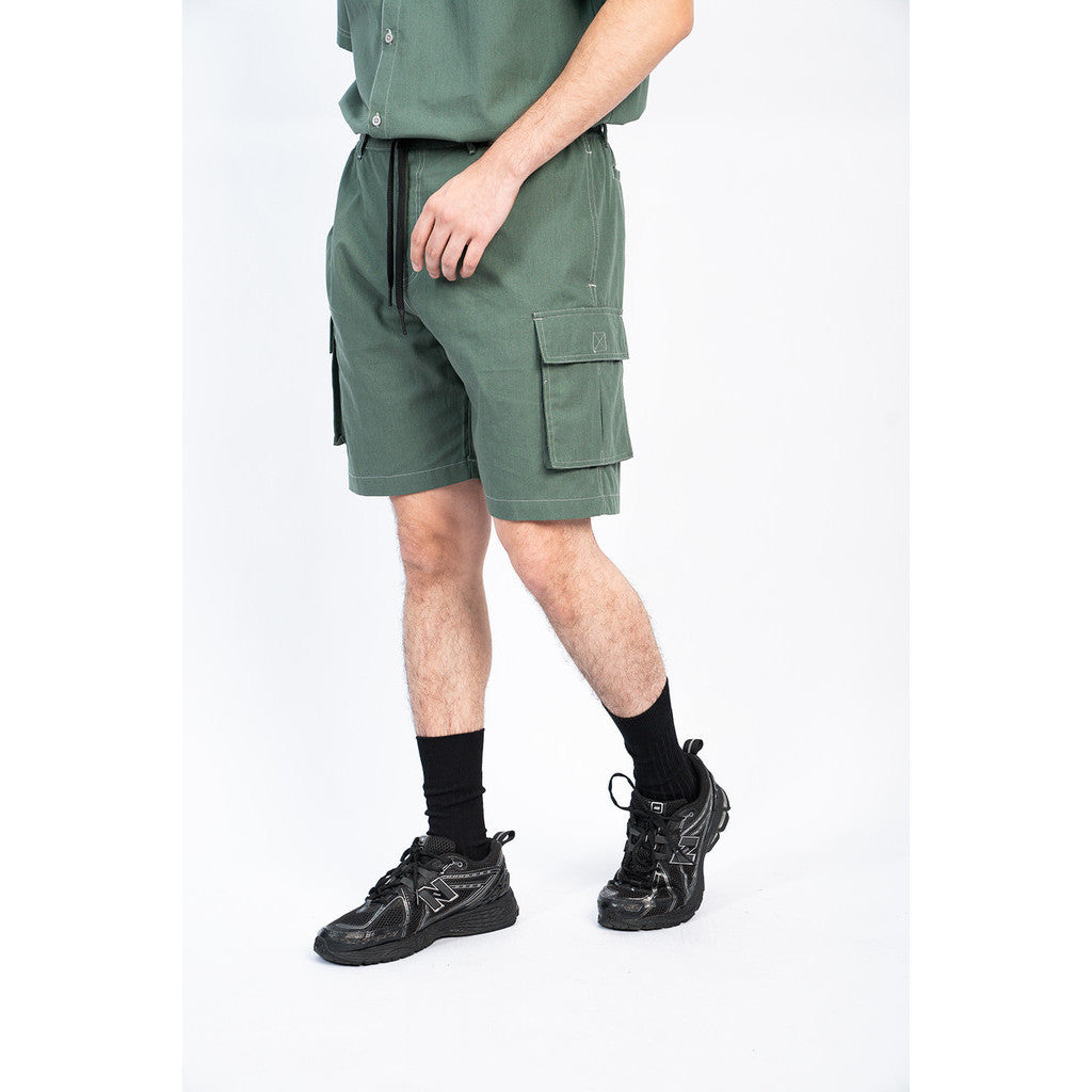 Erigo Contrast Short Pants Cargo Jerry Emerald Unisex