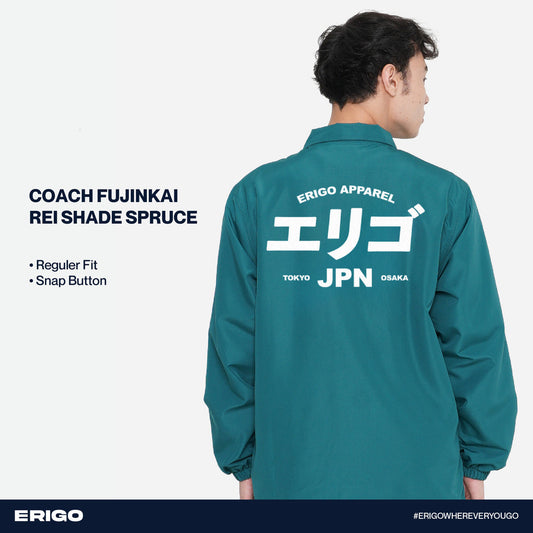 Erigo Fujinkai Coach Jacket Graphic Rei Shade Spruce