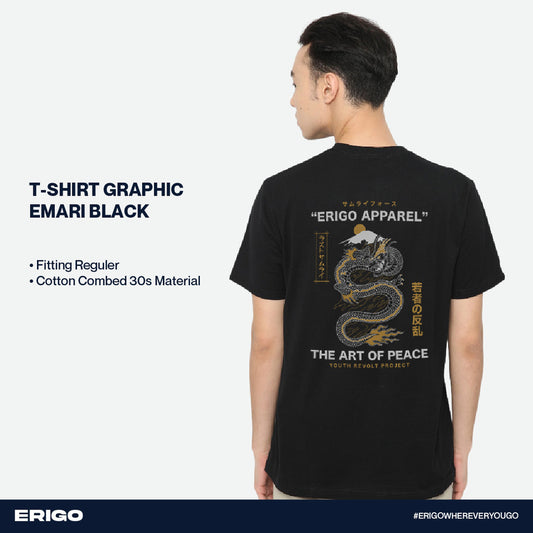 Erigo T-Shirt Graphic Emari Black