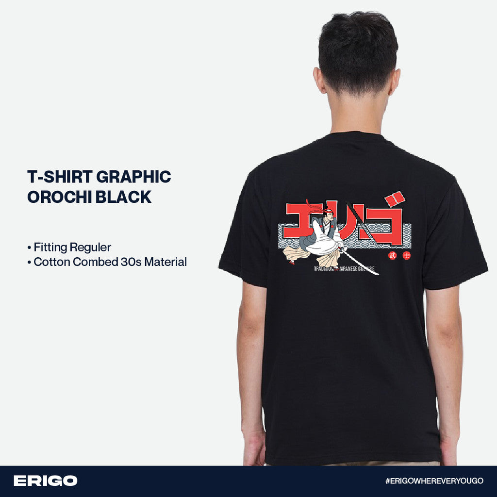 Erigo T-Shirt Graphic Orochi Black