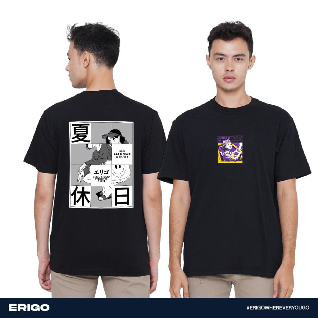 Erigo Buy 1 Get 2 T-Shirt Graphic Bundling 4 | Tamada Black, Tanaka Black