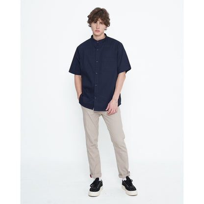 Erigo Kemeja Shanghai Short Sleeve Wout Navy Unisex