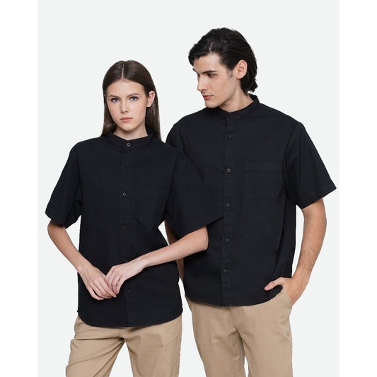 Erigo Kemeja Shanghai Short Sleeve Siebe Black Unisex