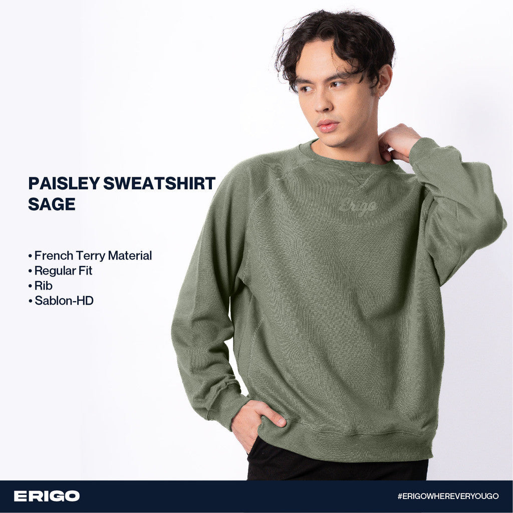 Erigo Sweatshirt Paisley Sage Unisex