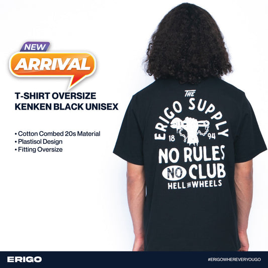 Erigo T-Shirt Oversize Kenken Black Unisex