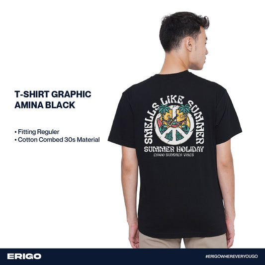 Erigo T-Shirt Graphic Amina Black