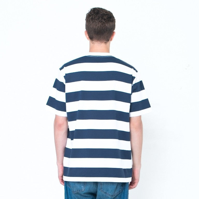 Erigo T-Shirt Stripe Dodford Wide Striped Navy Unisex