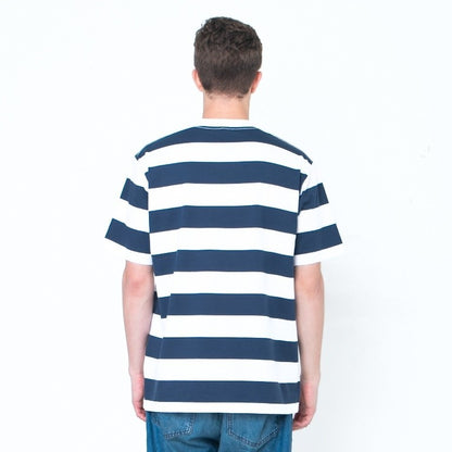 Erigo T-Shirt Stripe Dodford Wide Striped Navy Unisex