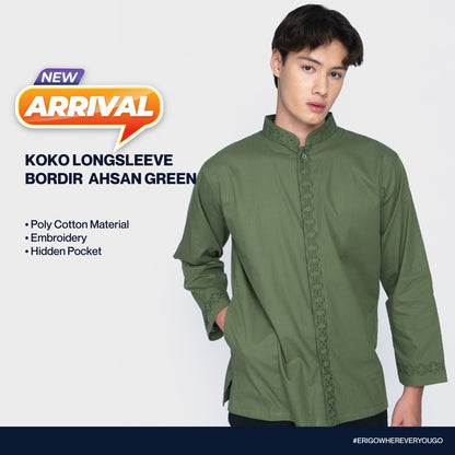 Erigo Koko Long Sleeve Bordir Ahsan Green