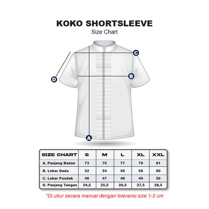 Erigo Koko Short Sleeve Bordir Ghafar Blue