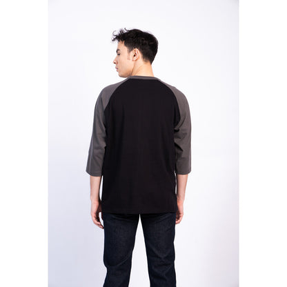 Erigo T-Shirt Raglan Lowel Asphalt Black Unisex