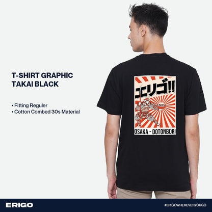 Erigo T-Shirt Graphic Takai Black