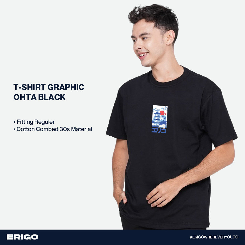 Erigo T-Shirt Graphic Ohta Black