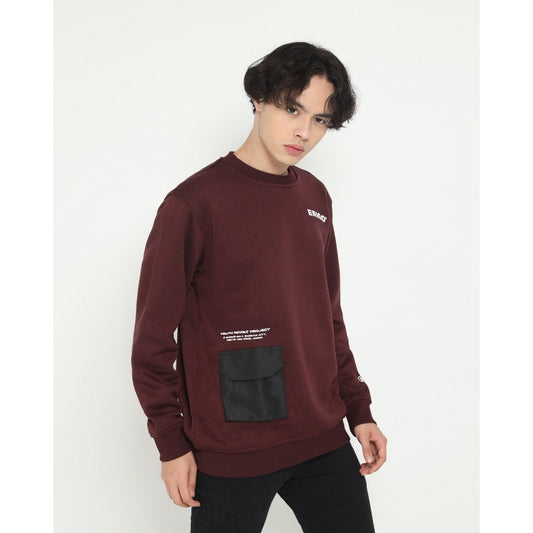 Erigo Sweatshirt Pocket Ivy Maroon Unisex