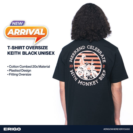 Erigo T-Shirt Oversize Keith Black Unisex