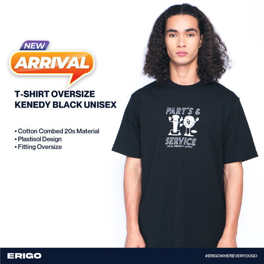 Erigo T-Shirt Oversize Kenedy Black Unisex