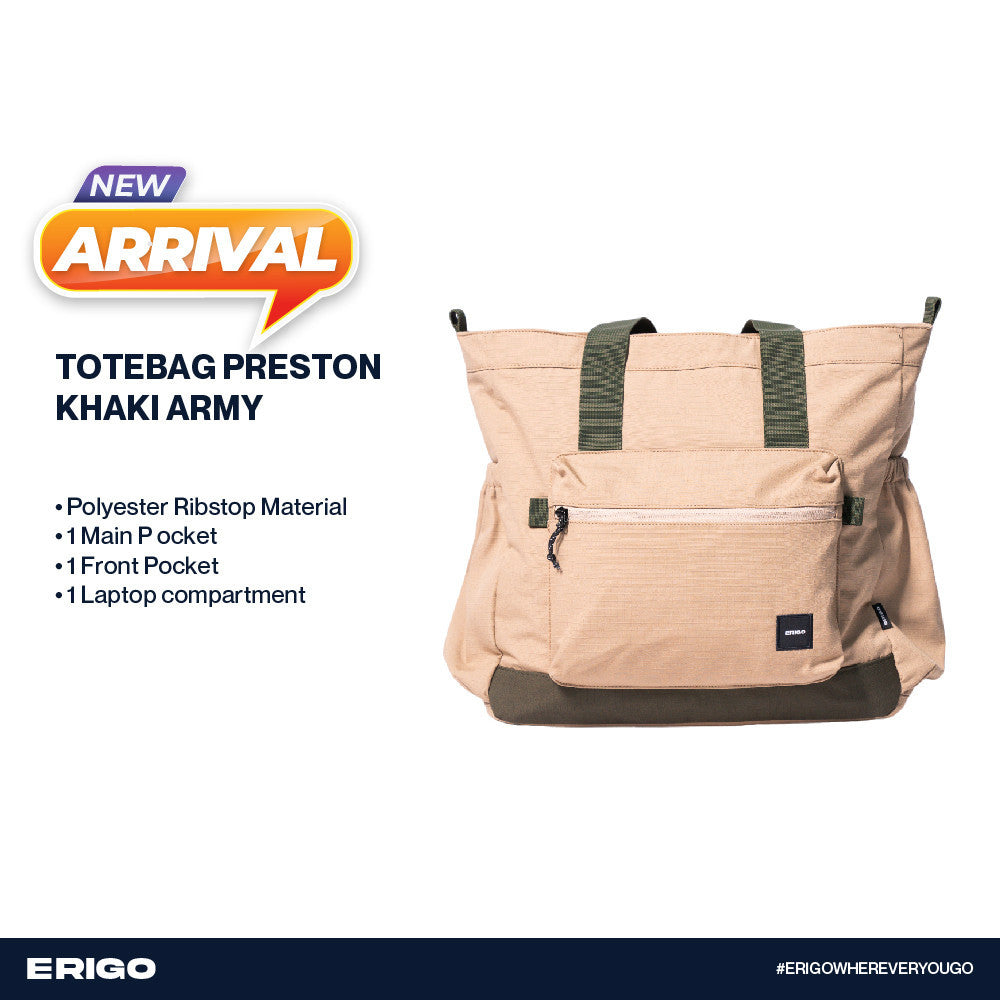 Erigo Tote Bag Preston Khaki Army