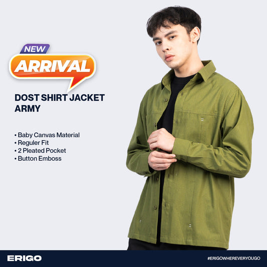 Erigo Shirt Jacket Dost Army Unisex