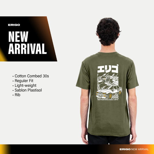 Erigo T-Shirt Gunner Olive - Kaos Unisex