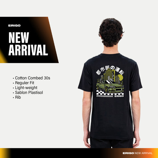 Erigo T-Shirt Griffin Black - Kaos Unisex