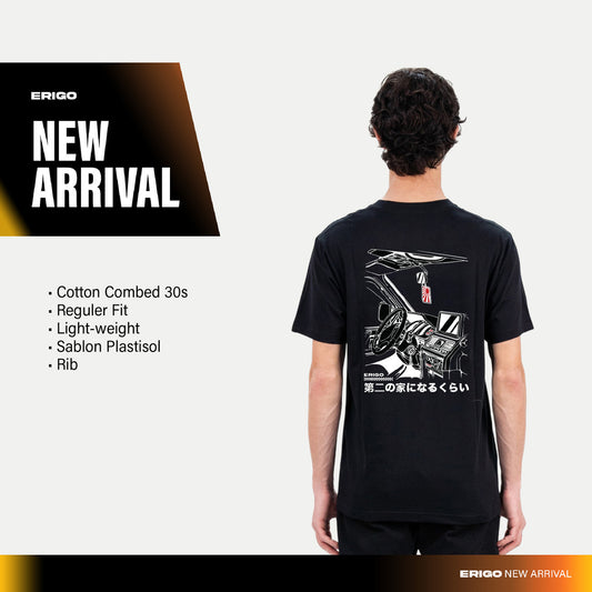 Erigo T-Shirt Gaser Black - Kaos Unisex