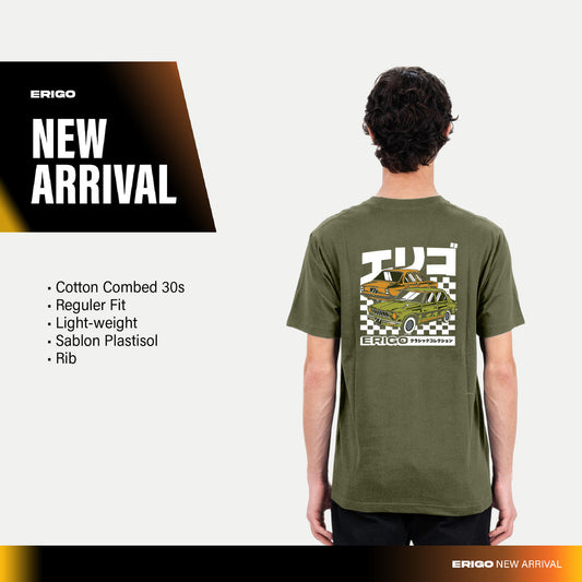Erigo T-Shirt Gyan Olive - Kaos Unisex