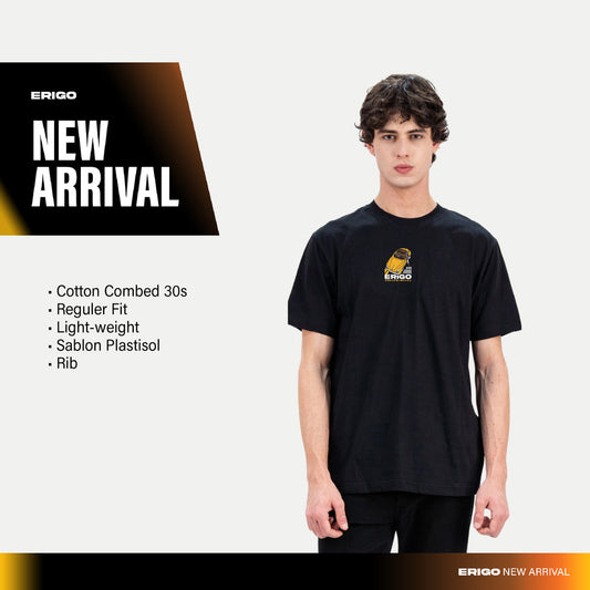 Erigo T-Shirt Gavin Black - Kaos Unisex