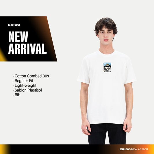 Erigo T-Shirt Gabriel White - Kaos Unisex