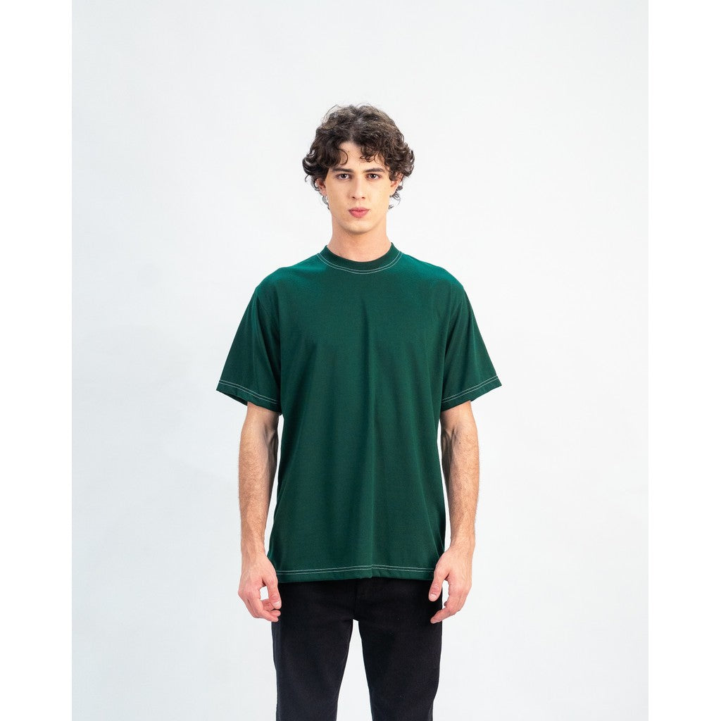 Erigo T-Shirt Contrast Stitch Vairo Emerald - Kaos Unisex