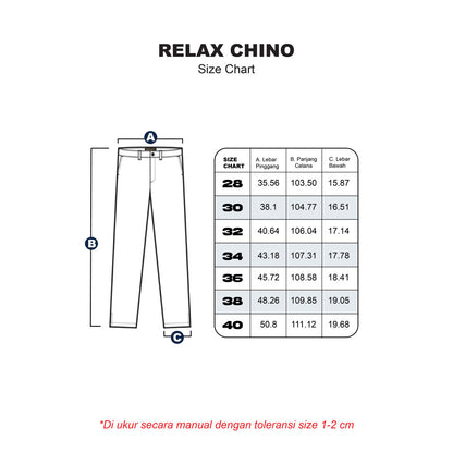 Erigo Relax Chino Pants Elvin Mocca - Celana Panjang Relax Unisex