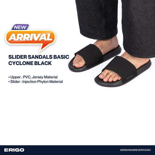 Erigo Slider Sandals Basic Cyclone Black