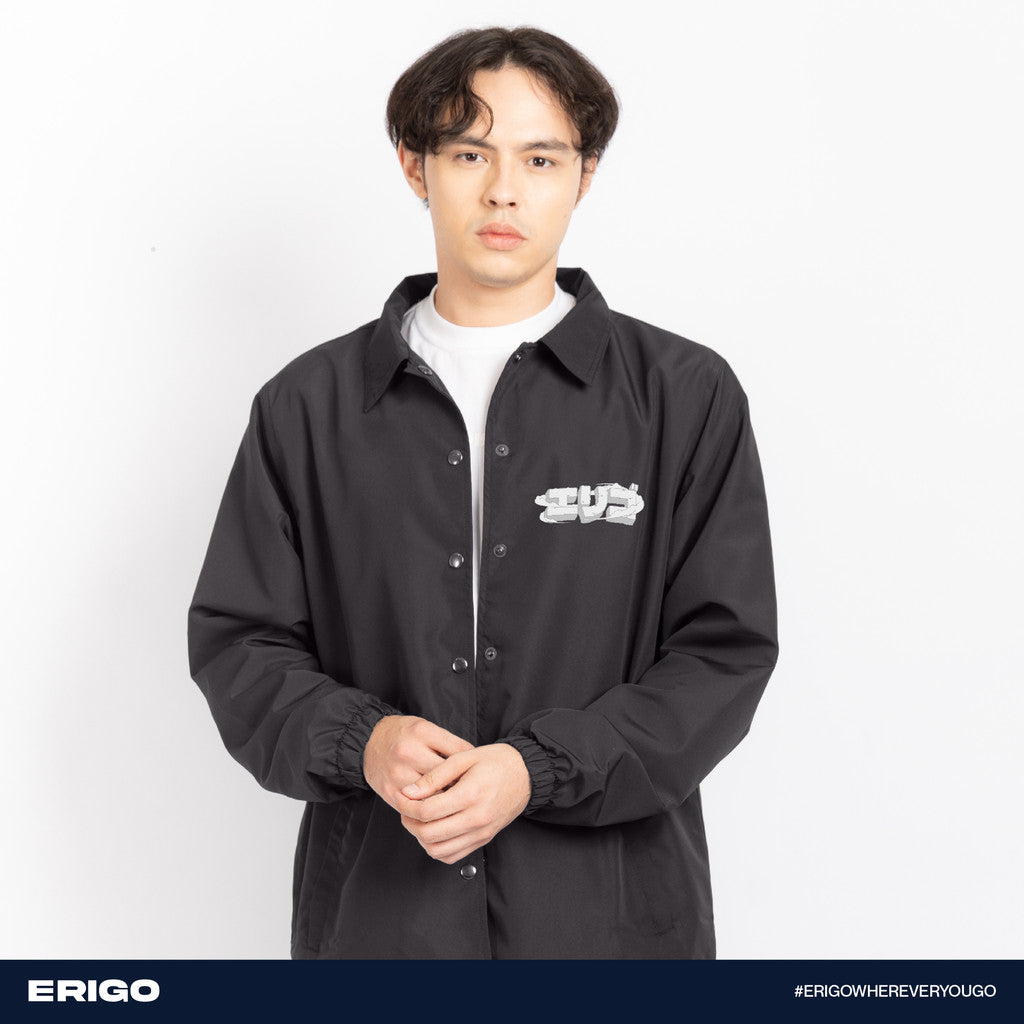 Erigo Coach Jacket Graphic Anemon Asphalt Unisex