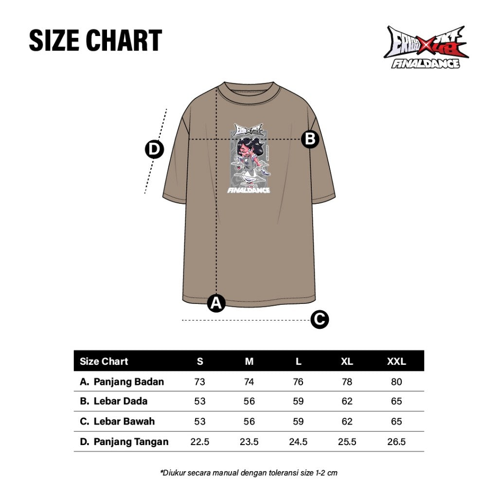 Erigo T-shirt Oversize | JKT48 Marsha Final Dance Khaki Unisex