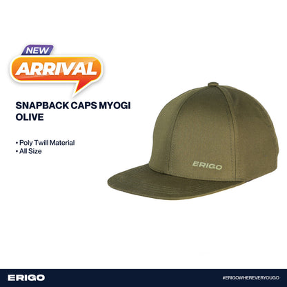 Erigo Snapback Caps Myogi Olive