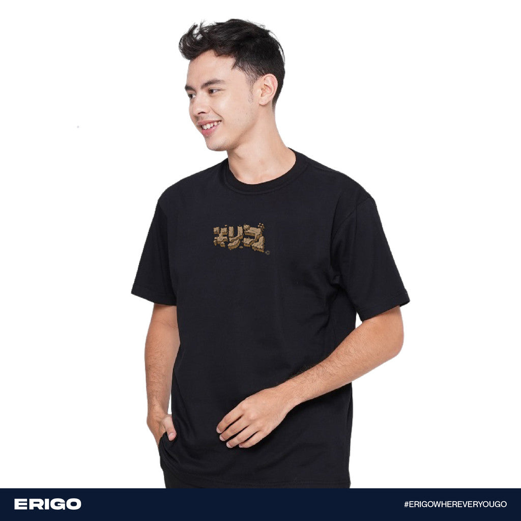 Erigo T-Shirt Graphic Aksara Black Unisex