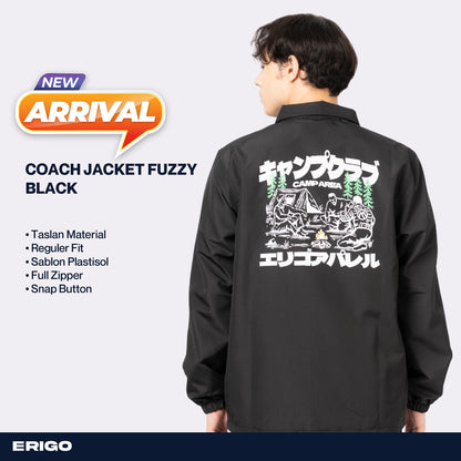 Erigo Coach Jacket Fuzzy Black Unisex